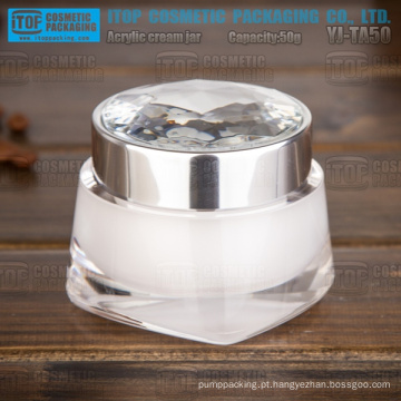 YJ-TA50 50g devenda novidade camadas dobro 50g diamante cristal acrílico jar